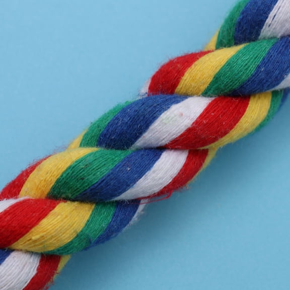 LOLIPPYY Parrot Standing Station Cotton Rope Perch for Cage Exercise and Stress Relief