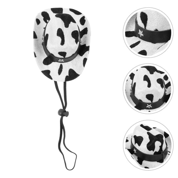 LOLIPPYY Party Kitten Hat Pet Cowboy Hat Assorted Color Non-Woven 1 Pcs