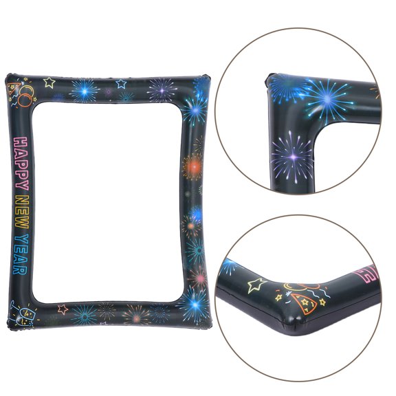 LOLIPPYY Party Photo Booth Multi Color Inflatable New Year Frame Props PVC Material for Easy Storage