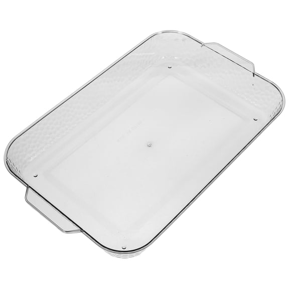 LOLIPPYY Party Serving Tray Light Grey Rectangular Plastic for Home Entertaining 1Set