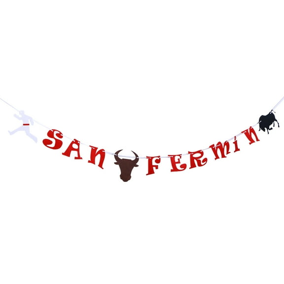 LOLIPPYY Party Supplies Banner Nonwoven Fabric Decoration 1 Set for San Day