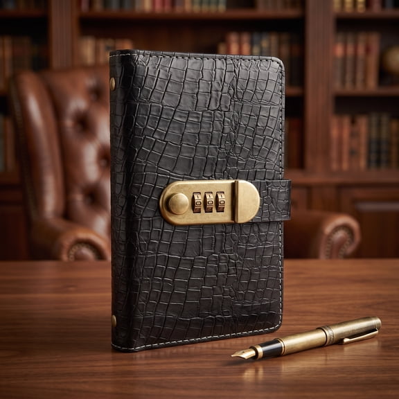 LOLIPPYY Password Lock Cash and Card Storage Binder with 100 Slots, Black PU Cover Organizer for Money and Documents