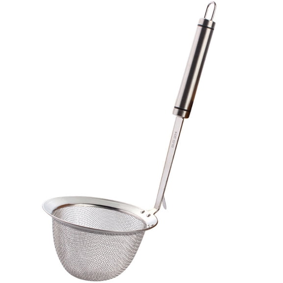 LOLIPPYY Pasta Strainer with Handle Stainless Steel Filtering Cooking Tool for Cooks 1Set