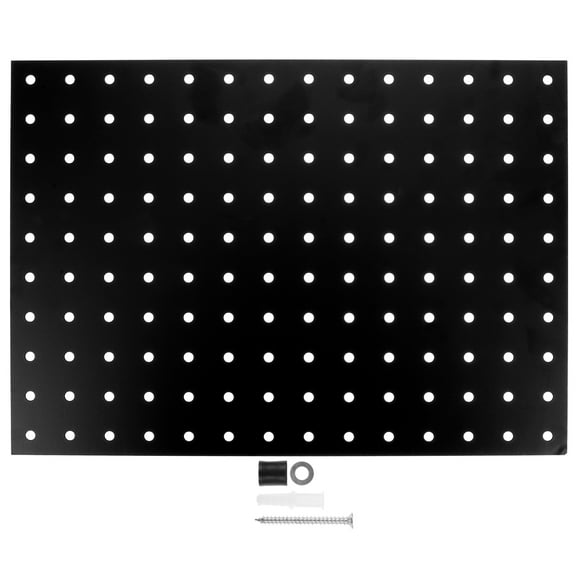 LOLIPPYY Metal Pegboard Panel Wall Display with Pegboard Accessories for Organizing Tools and Items
