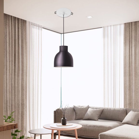 LOLIPPYY Pendant Light Ceiling Mount Plate White Metal Base for Suspension Lighting Accessories