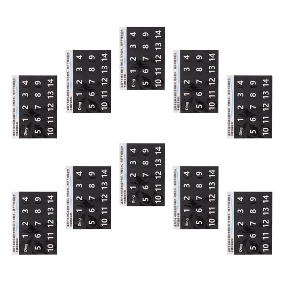 LOLIPPYY Percussion Note Stickers Black PVC Decals for Handpan and Tongue Drum Practice