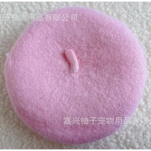 LOLIPPYY Pet Beanie Beret: Cute Cat Dog Hat - Cold Weather Small Pets Cap - French Beret Style Dog Headband for Christmas Halloween Winter Outfits