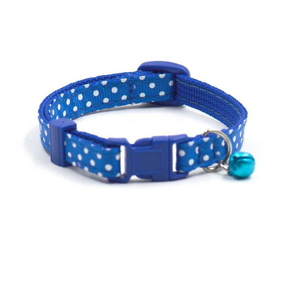 LOLIPPYY Pet Bell Collar Durable Polka Dot Style with Comfortable Texture and Adjustable Length