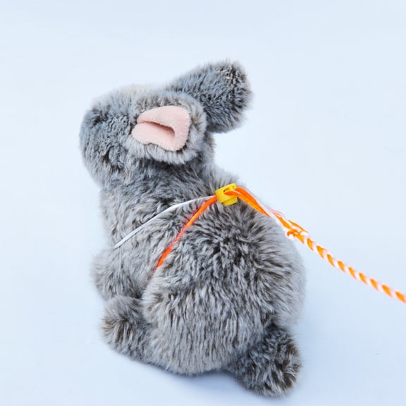 LOLIPPYY Pet Hamster Leash Cotton Rope with Adjustable Blue Strap for Comfortable Outdoor Walks
