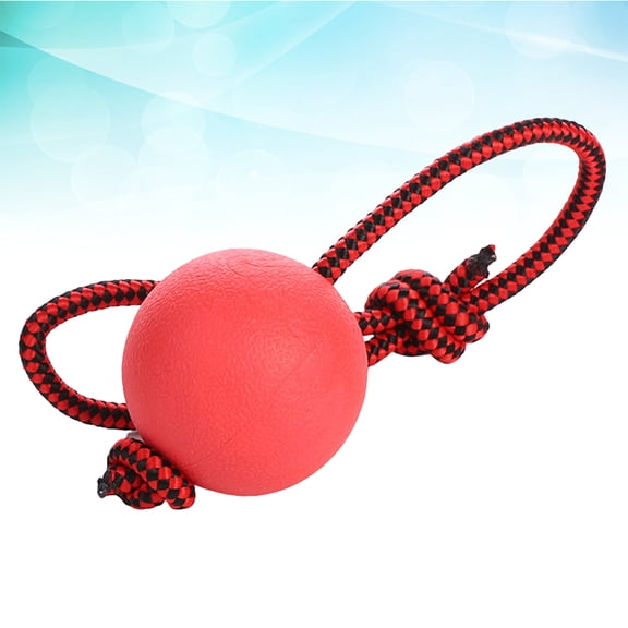 LOLIPPYY Pet Molars Red Rubber Chew Ball for Durable Teeth Cleaning and Stress Relief
