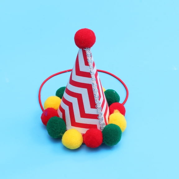 LOLIPPYY Pet Party Hat for Cats and Dogs Soft Comfortable Cloth Birthday Photo Prop Size 8.5x6.5 Inches