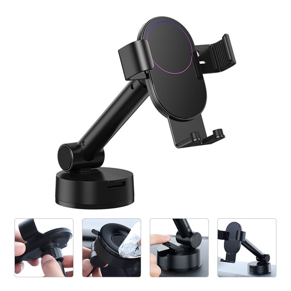 LOLIPPYY Phone Holder ABS Black Car Phone Stand for Dashboard and Coffee Table Use