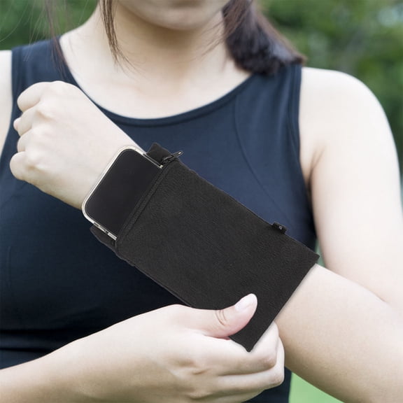 LOLIPPYY Phone Holder Arm Band in Black for Running Gym Climbing Outdoor Sports Activities