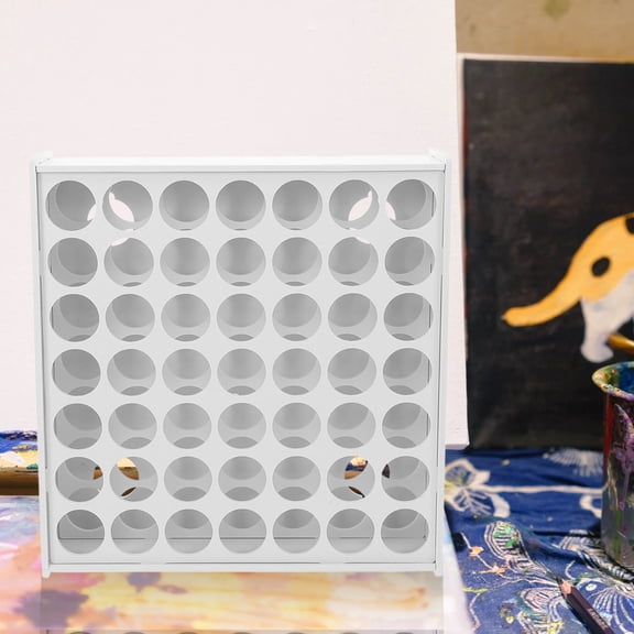 LOLIPPYY Pigment Bottle Holder Paint Rack Storage Stand for Students White Ink Bottle Storage for School Use 1 PCS