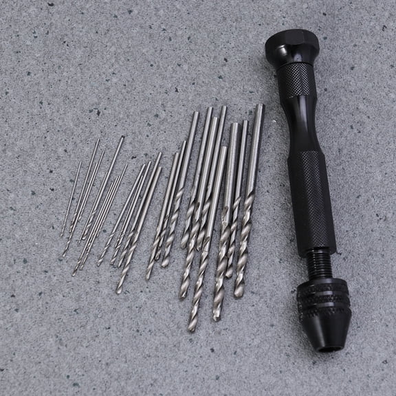 LOLIPPYY Pin Vice Hand Drill in Black Featuring Adjustable Chuck for Diverse Drilling Applications