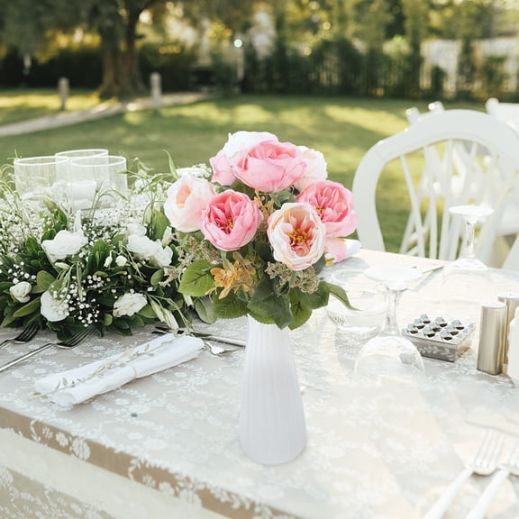 LOLIPPYY Pink Artificial Peony Flowers for Home Decoration Perfect for Weddings and Parties 10 Stems