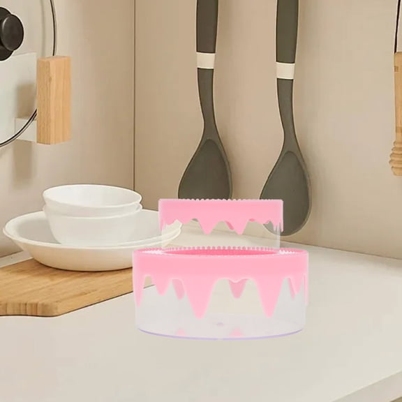 LOLIPPYY Pink Double Layer Crafts Storage Organizer Box for Home Use PP Material Perfect Gift for Girls 9.5 x 6 x 3.5 Inches