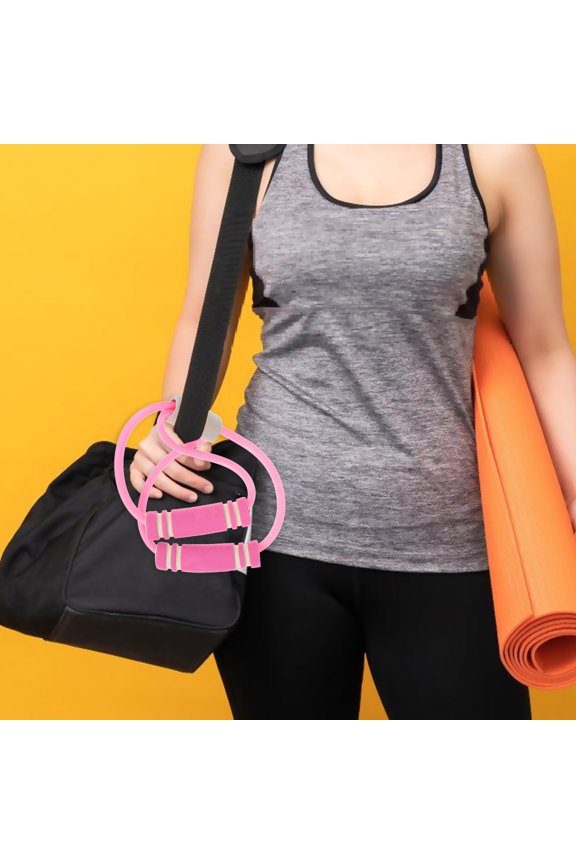 Pink Fitness Band Latex Material Designed for Strength and Endurance Workouts
