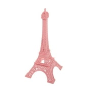LOLIPPYY Eiffel Tower Decorative Figurine in Pink Metal for Desktop Use