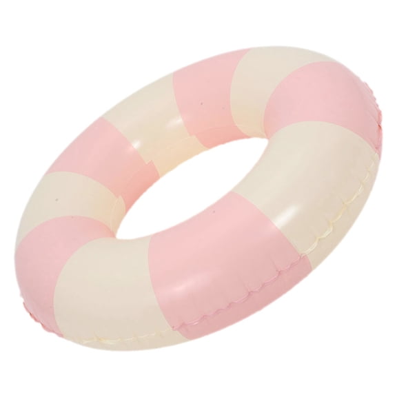 LOLIPPYY Pink PVC Swim Ring Inflatable Pool Float Thickened Material Durable Swimming Accessory