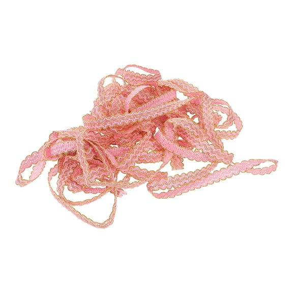 LOLIPPYY Pink Polyester Braid Trim for DIY Crafts Elegant Decorative Trim for Clothing and Home Decor 2 Yards
