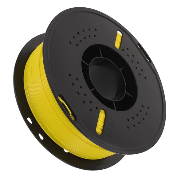 LOLIPPYY Yellow PLA Filament Spool for 3D Printers, Smooth Extrusion and High Precision for Crafting Projects