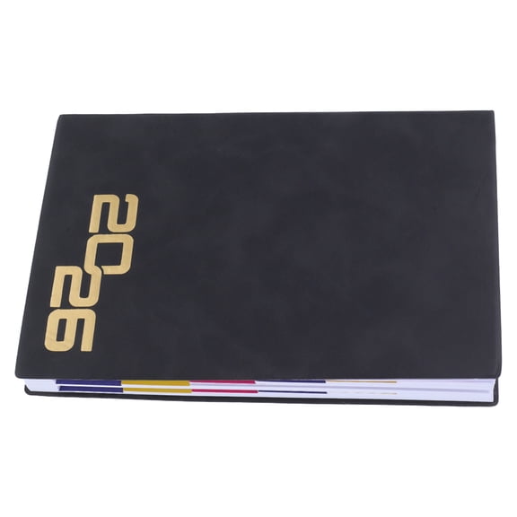 LOLIPPYY Planner Journal Daily Planner With Black PU For Task Management 1Pack