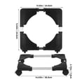 thumbnail image 1 of Plant Caddy With Wheels: Heavy Duty Rolling Plant Stand 9.45-15inch Adjustable Dolly Round Flowerpot Roller Base For Indoor Outdoor, 1 of 8