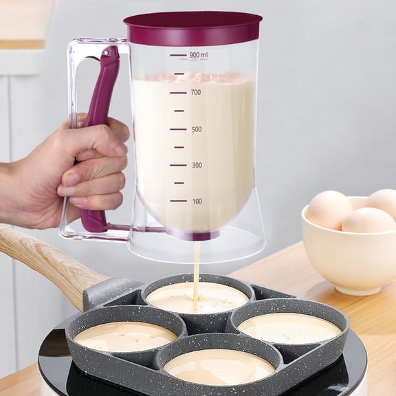 LOLIPPYY Plastic Batter Dispenser with Wide Opening for Easy Cupcake and Muffin Mix Pouring
