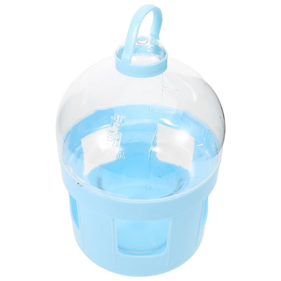LOLIPPYY Plastic Bird Water Feeder Sky Blue for Pigeons Parrots Doves with Large Capacity Storage