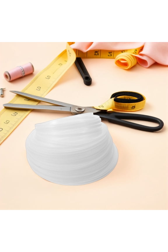 Clear Plastic Boning Strip Roll for Dress Support and Corset Sewing Flexible Material