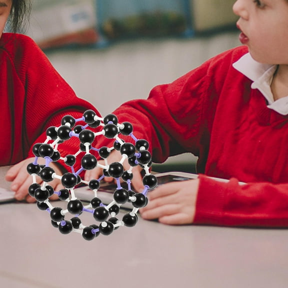 LOLIPPYY Plastic C60 Model Molecular Structure Teaching Tool Durable Science Plaything 7.5 Inch