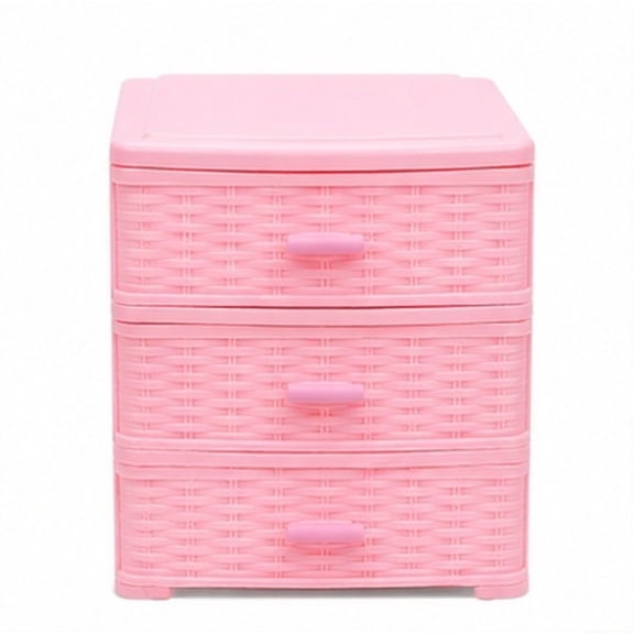 LOLIPPYY Plastic Desktop Storage Organizer Cabinet with Multiple Drawers for Office Supplies and Small Items