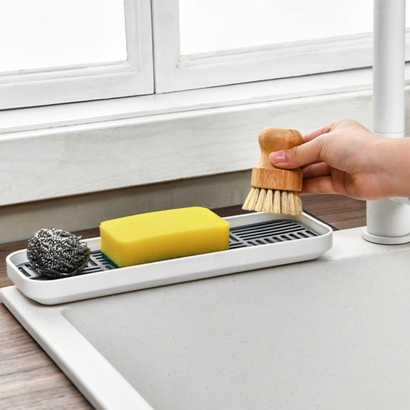 LOLIPPYY Plastic Double Layer Drain Tray with Removable Top for Kitchen Cup and Bowl Drying