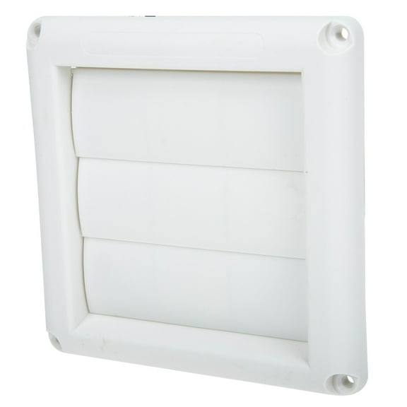 LOLIPPYY White Plastic External Louvered Vent Cover for Ventilation, 1-Pack Ventilation Accessory