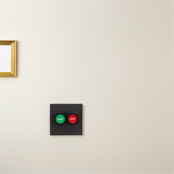 LOLIPPYY Plastic Industrial Control Box with Green Red Buttons for Elevator and Hvac Fan Motor Switch