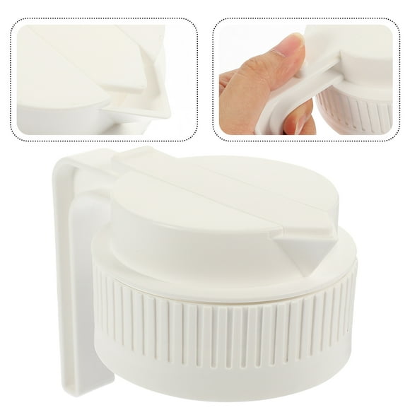 LOLIPPYY Plastic Lids for Canning Jars Mason Jar Lid Plastic White Reusable 1Pcs