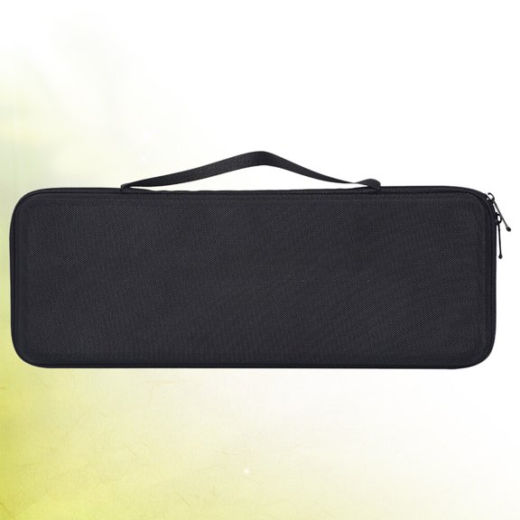 LOLIPPYY Plastic Protective Case Black Waterproof Hard Shell Keyboard Storage Bag for Travel Use