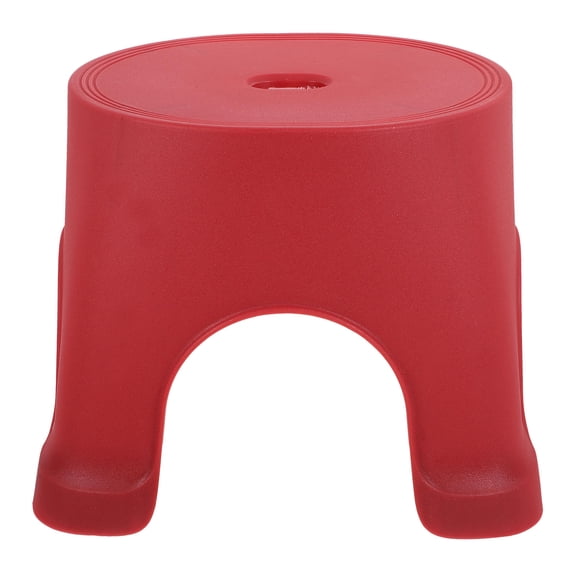 LOLIPPYY Plastic Step Stool for Kids Bathroom Red Non-slip 1Pack