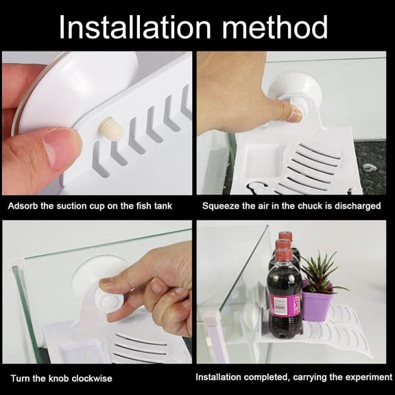 LOLIPPYY Plastic Turtle Floating Island with Feeding Box and Suction Cups for Aquarium Decoration