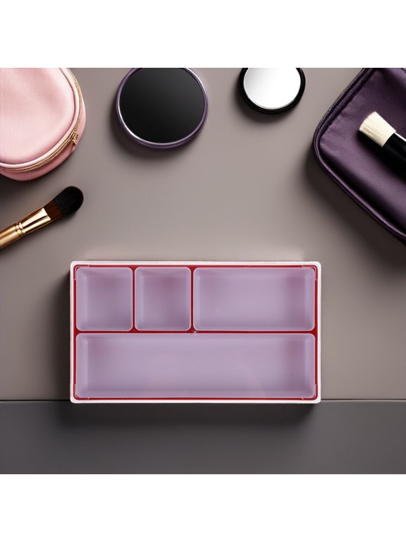 Red Watch Parts Storage Container - Scratchproof, Transparent Lid for Easy Access