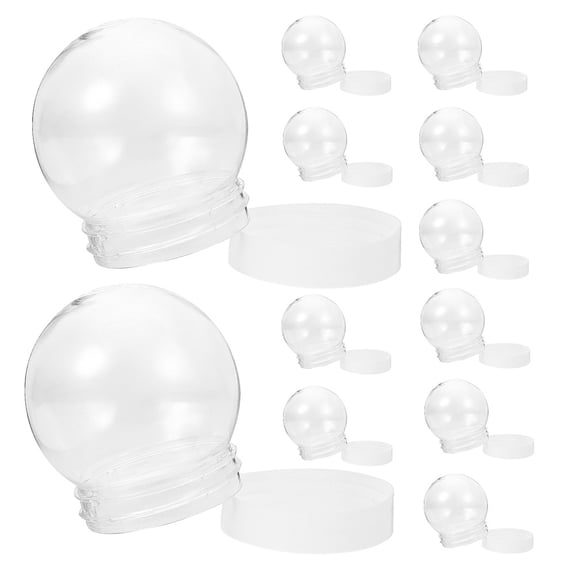 LOLIPPYY Plastic Water Globe Clear Plastic Spheres for Home Decoration 12Pcs