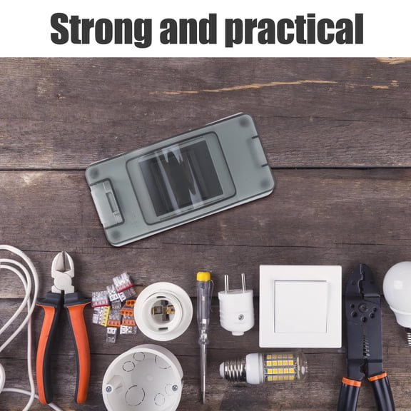 LOLIPPYY Weatherproof Plastic Electrical Breaker Box with Impact Resistant Design for Outdoor Electrical