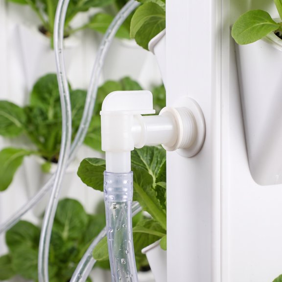 LOLIPPYY Plastic White Bulkhead Fitting Spigot for Water Barrels and Garden Pipe Connections
