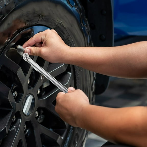 LOLIPPYY Plated Compact Tire Pressure Gauge with for Accurate Vehicle Tire Air Pressure Testing