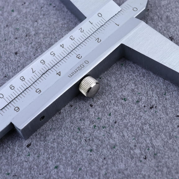 LOLIPPYY Plated Silver Depth Gauge Durable Depthometer with Accurate Scale and Shock Resistant Material
