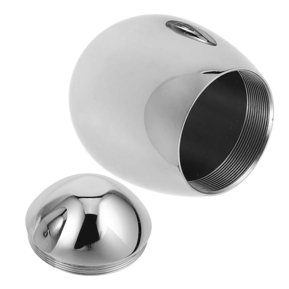 LOLIPPYY Plated Silver Dog Ashes Urn Stainless Steel Memorial Urn Compact Seal Lid Design