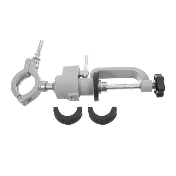 LOLIPPYY Plated Silver Electric Drill Stand with 360 Degree Rotation Heavy Duty Bench Vise Clamp for Workholding