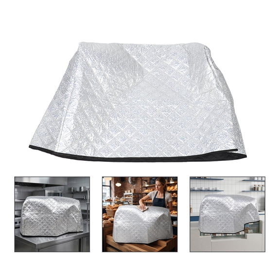 LOLIPPYY Plated Silver Fridge Blanket with Waterproof Surface and Sun Shield for Commercial Freezers