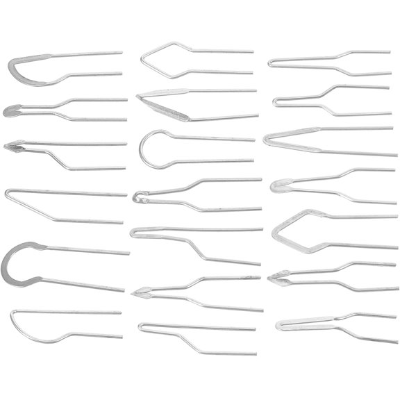 LOLIPPYY Plated Silver Replacement Pyrography Pen Tips Durable Metal Wire Nibs for Wood Burning